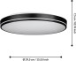 Preview: EGLO LED Deckenleuchte Orotava, dimmbar mit Fernbedienung, DM 39,5 cm, 75706