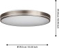 Preview: EGLO LED Deckenleuchte Orotava, dimmbare Deckenlampe mit Fernbedienung, DM 39,5 cm, Mokka/Weiß, 75707