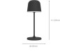 Preview: EGLO LED Mannera-S Tischlampe, touch, schwarz, In- und Outdoor, 901877
