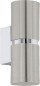 Preview: EGLO LED Wandlampe Passa, Wandstrahler innen aus Metall in Nickel-Matt und Chrom, 96261