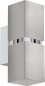 Preview: EGLO LED Wandlampe Passa, Wandstrahler innen aus Metall in Nickel-Matt und Chrom, eckig, 96264