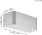 Preview: EGLO LED Wandlampe Sania 4, 1 flammige Wandleuchte Modern, , Flurlampe in Nickel-Matt, Weiß, L 20 cm, 98425