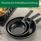 Preview: Fackelmann Chefkoch Aluminium-Pfanne Bielefeld Ø20 cm, mit Keramik-Antihaft-Beschichtung, 23363
