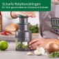 Preview: Fackelmann Chefkoch Gemüseschneider 2-teilig, mit scharfen Rotationsklingen, 23432