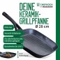 Preview: Fackelmann Chefkoch Keramik-Grillpfanne Hamburg, Hochwertige 28 cm Antihaft-Pfanne aus recyceltem Aluminium, 23721