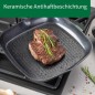Preview: Fackelmann Chefkoch Keramik-Grillpfanne Hamburg, Hochwertige 28 cm Antihaft-Pfanne aus recyceltem Aluminium, 23721