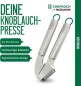 Preview: Fackelmann Chefkoch Premium Knoblauchpresse aus hochwertigem Edelstahl, 23331