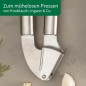 Preview: Fackelmann Chefkoch Premium Knoblauchpresse aus hochwertigem Edelstahl, 23331