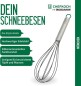 Preview: Fackelmann Chefkoch Premium Schneebesen aus Edelstahl, hitzebeständig bis 230°C, 23327