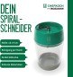 Preview: Fackelmann Chefkoch Spiralschneider aus ABS & Edelstahl – 13 x ø9 cm – Für breite, schmale & kleine Spiralen, 23074