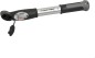 Preview: FISCHER Mini-Luftpumpe mit Manometer, Doppelhub-Technik, für alle Ventile (AV, DV, SV), aus Aluminium, 85573