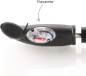 Preview: FISCHER Mini-Luftpumpe mit Manometer, Doppelhub-Technik, für alle Ventile (AV, DV, SV), aus Aluminium, 85573