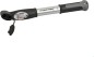 Preview: FISCHER Mini-Luftpumpe mit Manometer, Doppelhub-Technik, für alle Ventile (AV, DV, SV), aus Aluminium, 85573