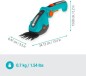 Preview: Gardena Akku-Grasschere ComfortCut Li, 8 cm Schnittbreite, 09887-20