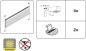 Preview: Gardinia EASYFIX Plissee mit 2 Bedienschienen, 40 x 130 cm, Weiß, 33400