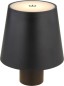 Preview: GLOBO Akku LED Tischleuchte VANNIE, Flaschenleuchte, H 13 cm, dimmbar, schwarz, 58438GS