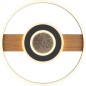 Preview: Globo Deckenlampe Deckenleuchte Wohnzimmerlampe Holzoptik Kristalle LED D 40,5 cm 67323-24
