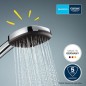 Preview: GROHE Handbrause Vitalio Comfort 110, 2 Strahlarten, eckig, chrom, 2639710E