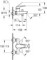 Preview: GROHE Swift Einhand Wannenarmatur, 1/2, chrom, 24335001