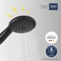 Preview: GROHE Vitalio 110 Duschkopf, wassersparend, 2 Strahlarten, schwarz, 279462431