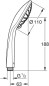 Preview: GROHE Vitalio Joy 110 - Massage  Handbrause, wassersparend, mit 3 Strahlarten, 27319000