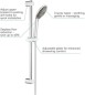 Preview: GROHE Vitalio Joy Massage Brausestangenset, 3 Strahlarten, chrom, 27333000