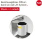 Preview: Hailo Compact-Box M Einbau Mülleimer, 15 Liter, für Schranktüren ab 40 cm Breite, weiß, 3555-001