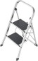 Preview: Hailo K70 StandardLine Alu-Klapptritt-Leiter, 2 große Stahl-Stufen mit Anti-Rutsch-Matten, bis 150 kg, 4392-801