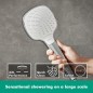Preview: hansgrohe Duschkopf Croma Select E (Regendusche, 3 Strahlarten) weiß/chrom (Vario) 531029