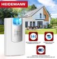 Preview: Heidemann Funkgong Set HX Flashlight, Reichweite 200 m, Lautstärke 4-stufig, 90 dB, 8 Melodien, 70824