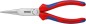 Preview: Knipex Flachrundzange mit Schneide (Storchschnabelzange) schwarz atramentiert, 200 mm