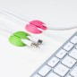 Preview: MLINE Cable Candy, Kabelhalter und Kabelführung, Mixed Beans grün/pink, CC023
