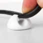Preview: MLINE Cable Candy, Kabelhalter und Kabelführung, Mixed Beans weiß, CC022