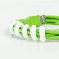 Preview: MLINE Cable Candy, Kabelhalter und Ordner, Kleine Schlange pink/weiß/grün, CC012
