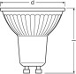 Preview: OSRAM PAR16 LED Reflektorlampe mit GU10 Sockel, Warmweiss (2700K), 303263