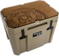 Preview: Petromax Haftauflage für Kühlbox 25 Liter, Drachenemblem, braun, kx25-padw-d