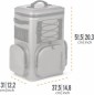 Preview: Petromax Kühlrucksack 17 Liter, 6 Tage Passive Kühlung ohne Strom, grau, kx-bkpk17-grau