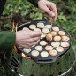 Preview: Petromax Poffertjespfanne, für Niederländische Poffertjes, Ideal für Camping, Outdoor und Lagerfeuer, poff30