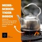 Preview: Petromax Teekessel 3 Liter, für verschiedene Herdarten und offenes Feuer, Edelstahl, tk2