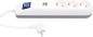 Preview: REV ICE Steckdosenleiste mit USB, Steckerleiste 3fach mit USB 0014348100