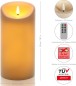 Preview: Schlaraffenland Elephant LED Outdoor Kerze, 10x20 cm, Creme Echtwachs, 10730