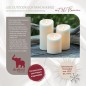 Preview: Schlaraffenland Elephant LED Outdoor Kerze, 10x20 cm, Creme Echtwachs, 10730