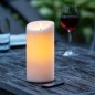 Preview: Schlaraffenland Elephant LED Outdoor Kerze, 10x20 cm, Creme Echtwachs, 10730