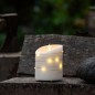 Preview: Schlaraffenland Elephant LED Outdoor Kerze CORRO, 10x12 cm, creme/Echtwachs, 11205
