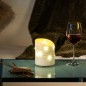 Preview: Schlaraffenland Elephant LED Outdoor Kerze CORRO, 10x12 cm, creme/Echtwachs, 11205