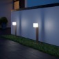 Preview: Steinel Wegeleuchte GL 80 SC silber, 160° Bewegungsmelder, per App bedienbar, 055486