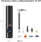 Preview: Technaxx Akku Kompressor für Auto, Fahrrad, Motorrad, Bälle – mit 6000 Li Ion Akku, integrierter Arbeitsleuchte mit 6 LED`s, 4906