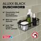 Preview: tesa ALUXX BLACK Duschkorb, mattschwarz, für Dusche und Badewanne, 40506-00000-00