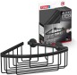 Preview: tesa ALUXX BLACK Eck-Duschablage, mattschwarz, für Dusche und Badewanne, 40505-00000-00