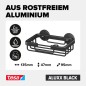 Preview: tesa ALUXX BLACK Seifenkorb, mattschwarz, für Dusche und Badewanne, 40508-00000-00